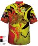 Fractal Collision Color Red Kattine